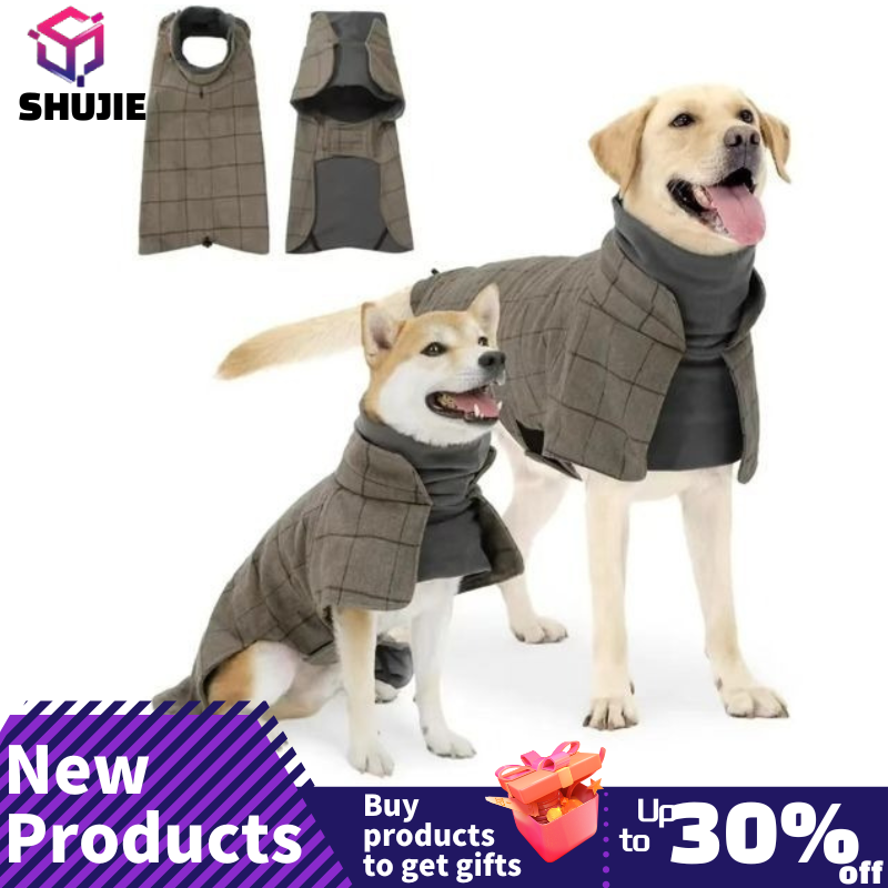 Winter Clothing Types - Warm Dog Coat English Plaid Dog