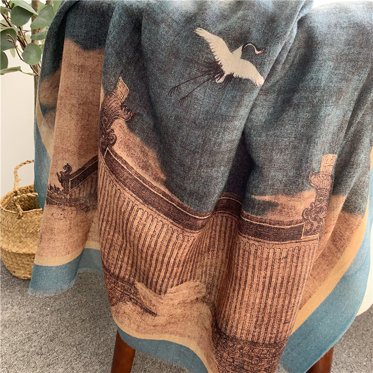 Warm Winter Clothing - Pure Cashmere Tassels Shawls Stole Women