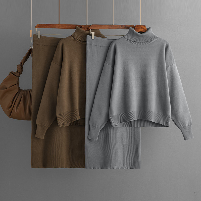 Winter Clothing Sale - Winter Clothes Women Knitted Skirt Suit