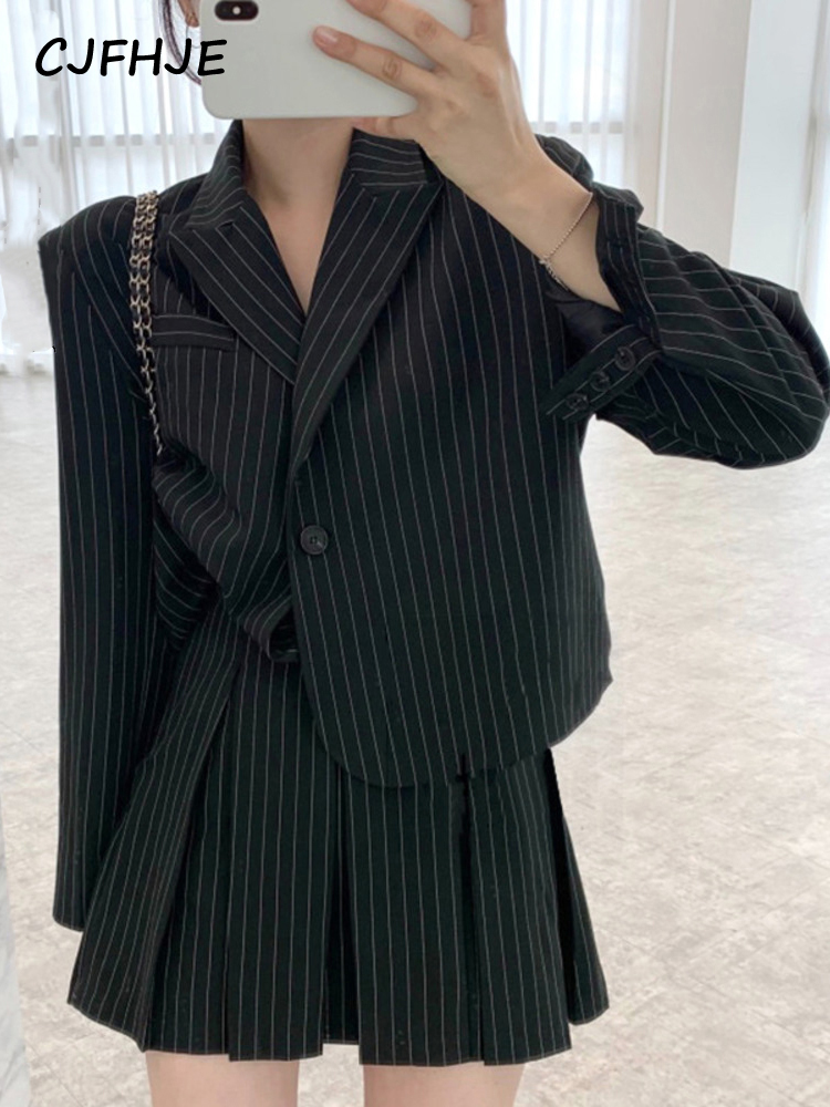 Winter Clothing Gear - CJFHJE Fashion Stripe Blazer Women Autumn