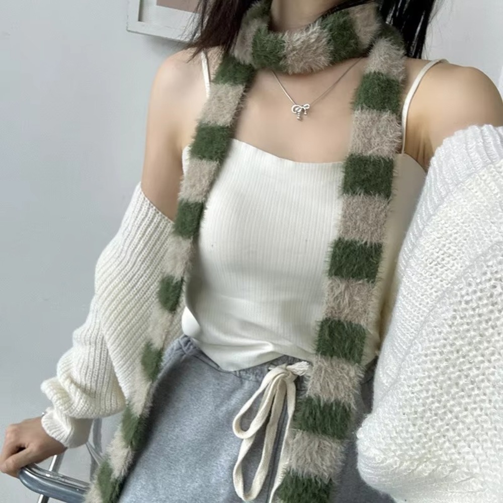 Warm Winter Clothing - Clothing Accessories Y2 Striped Scarf Warm