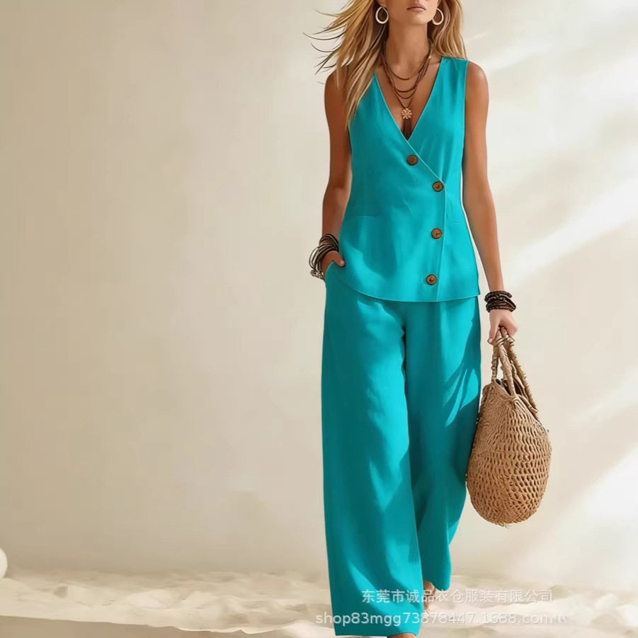 Winter Clothing Sale - Fashion Deep V-neck Sleeveless Women Summer