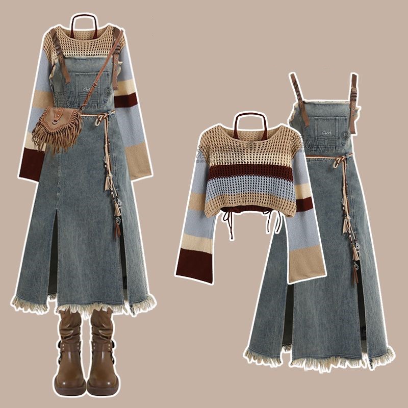 Winter Clothing Gear - 2026 Spring New Vintage Denim Skirt