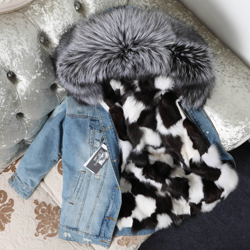 Winter Clothing For Dogs - MAOMAOKONG Natural Fur Collar Real Fox