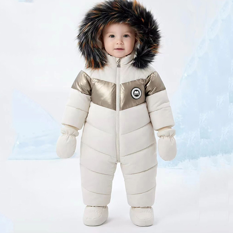 Winter Clothing For Baby Girl - Winter Newborn Baby Romper With Gloves