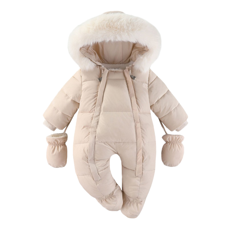 Winter Clothing For Baby Girl - Winter Newborn Baby Romper With Gloves