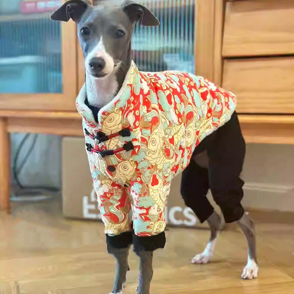 Winter Clothing For Dogs - Chinese Knot Buckle Fleece Jacket for