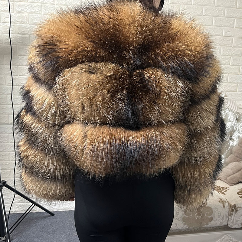 Plus Size Tops Brown Fur Maoma - Warm Winter Clothing review and price