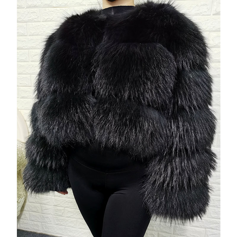 Plus Size Tops Brown Fur Maoma - Warm Winter Clothing review and price