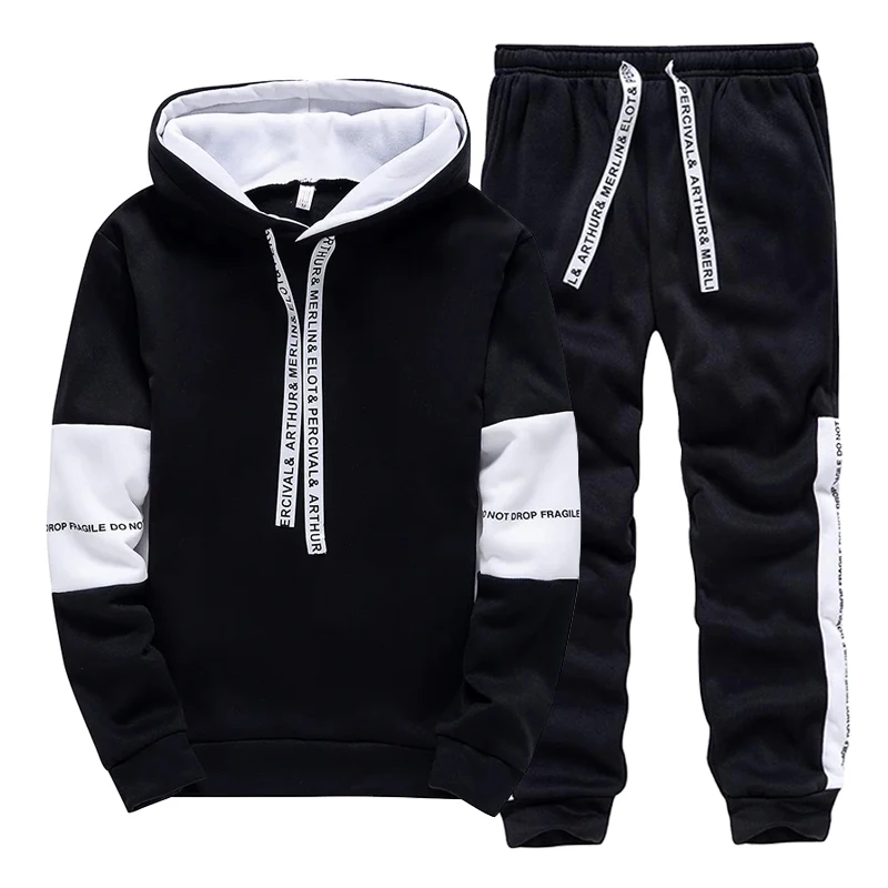 Black White Men's Tracksuit Fa - Winter Clothing For Men review and price