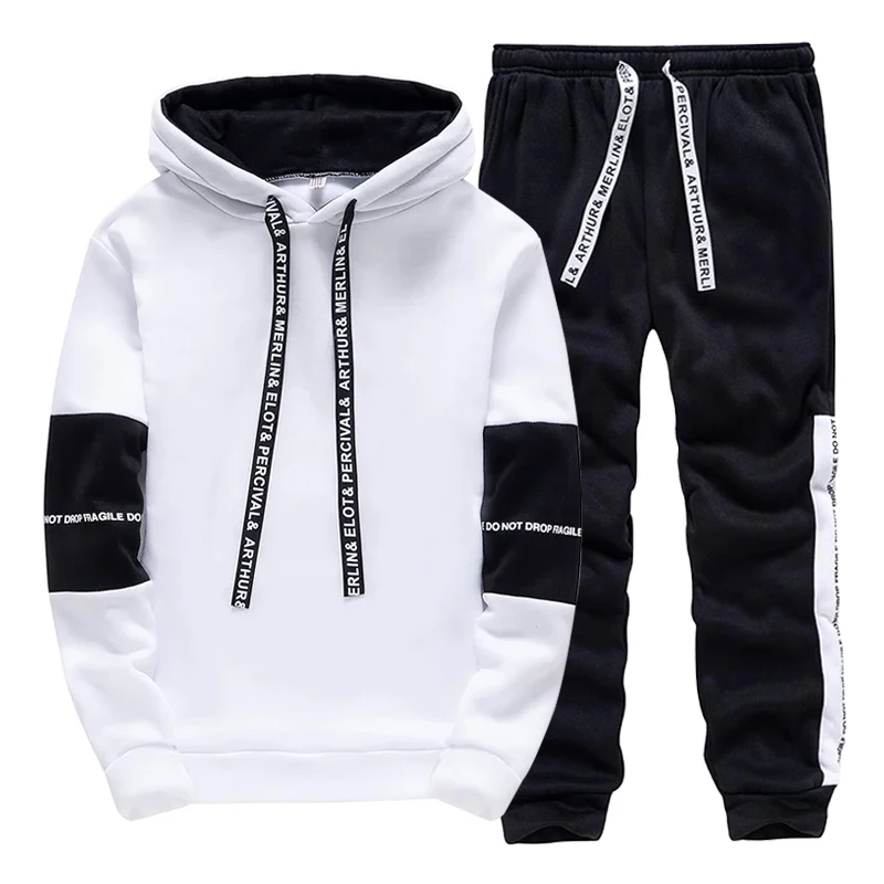 Black White Men's Tracksuit Fa - Winter Clothing For Men review and price