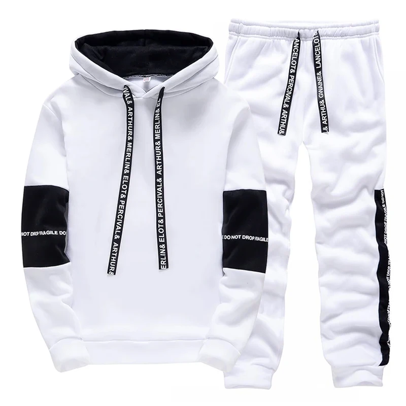 Black White Men's Tracksuit Fa - Winter Clothing For Men review and price