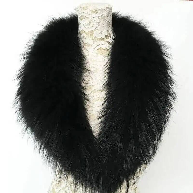 Natural Raccoon Fur Collar Rea - Winter Clothing Gear review and price