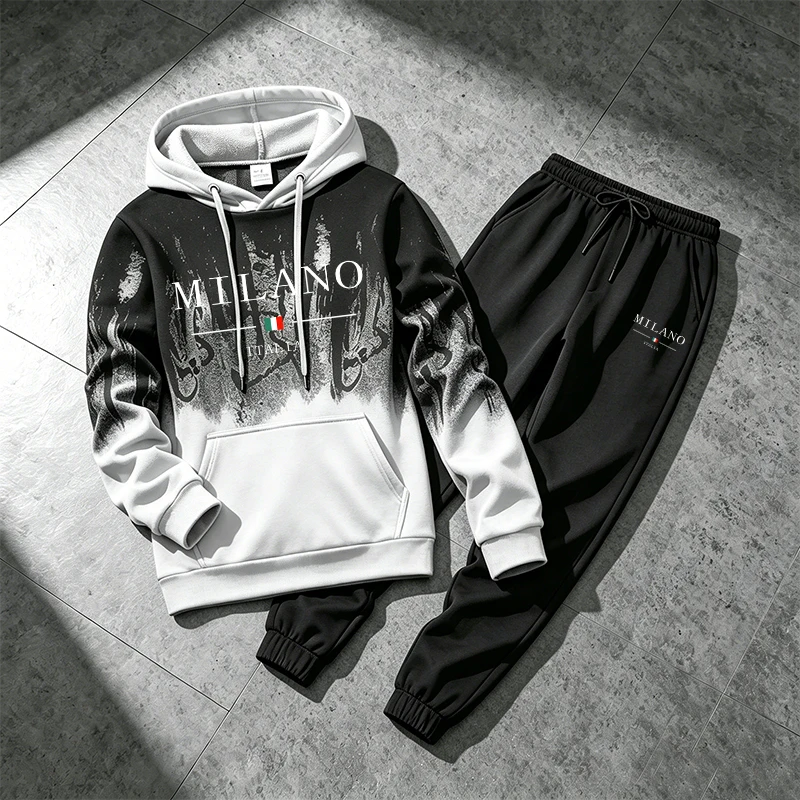 Splashed ink Men's Hoodie Trac - Winter Clothing For Men review and price