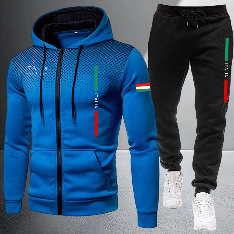 Men's Tracksuit Casual Zip Hoo - Winter Clothing Gear review and price