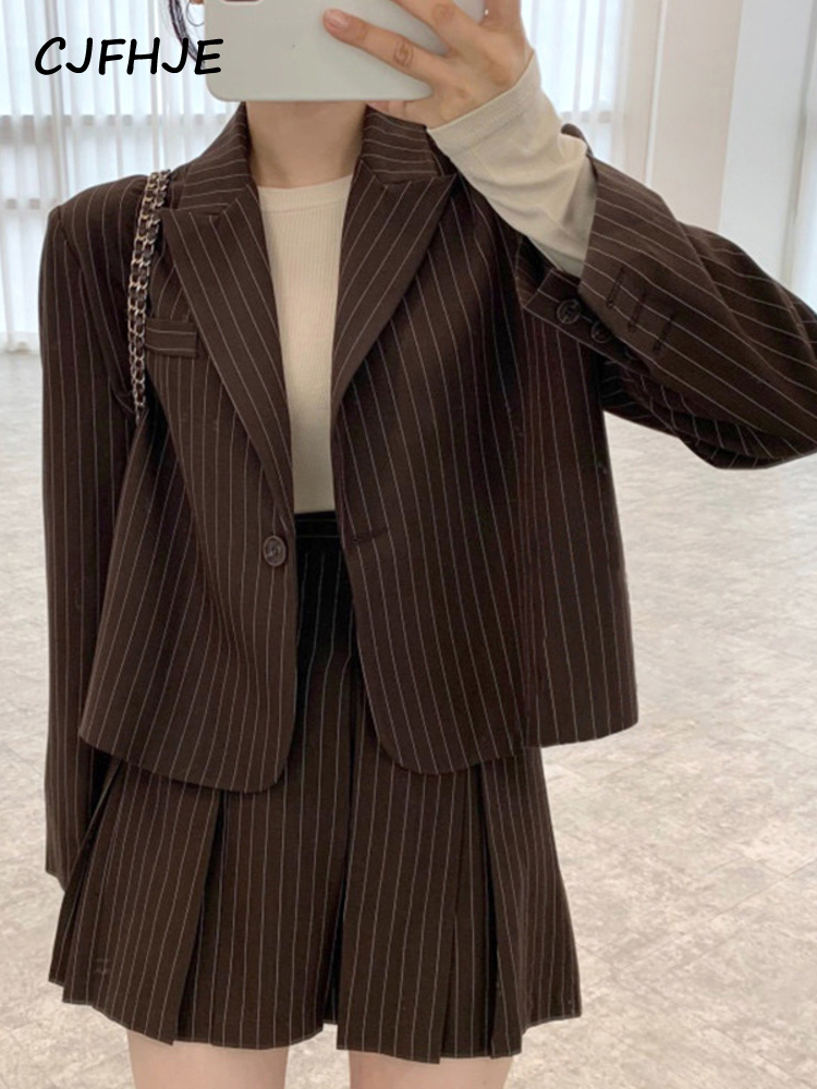 CJFHJE Fashion Stripe Blazer W - Winter Clothing Gear review and price