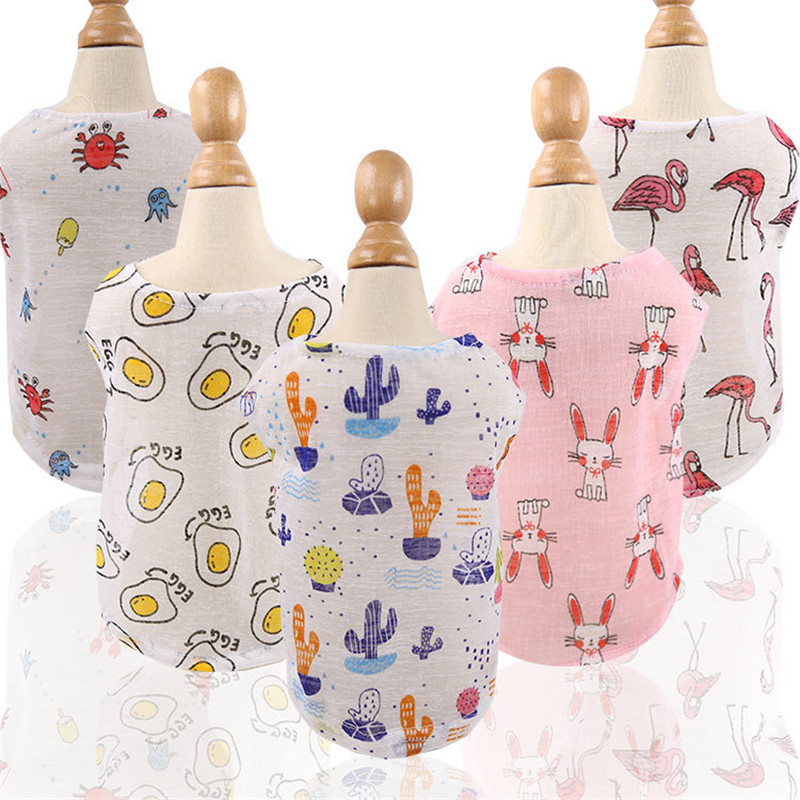 5 Colors Summer Lovely Cartoon - Winter Clothing For Dogs review and price