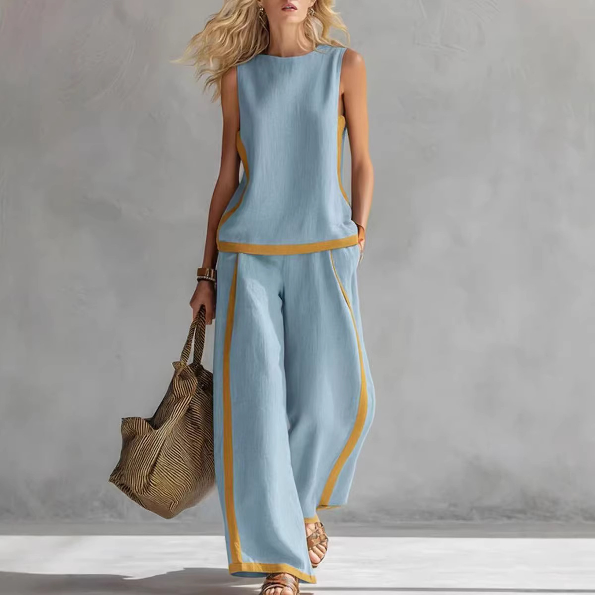Women Linen 2 Piece Sets Color - Winter Clothing Sale review and price