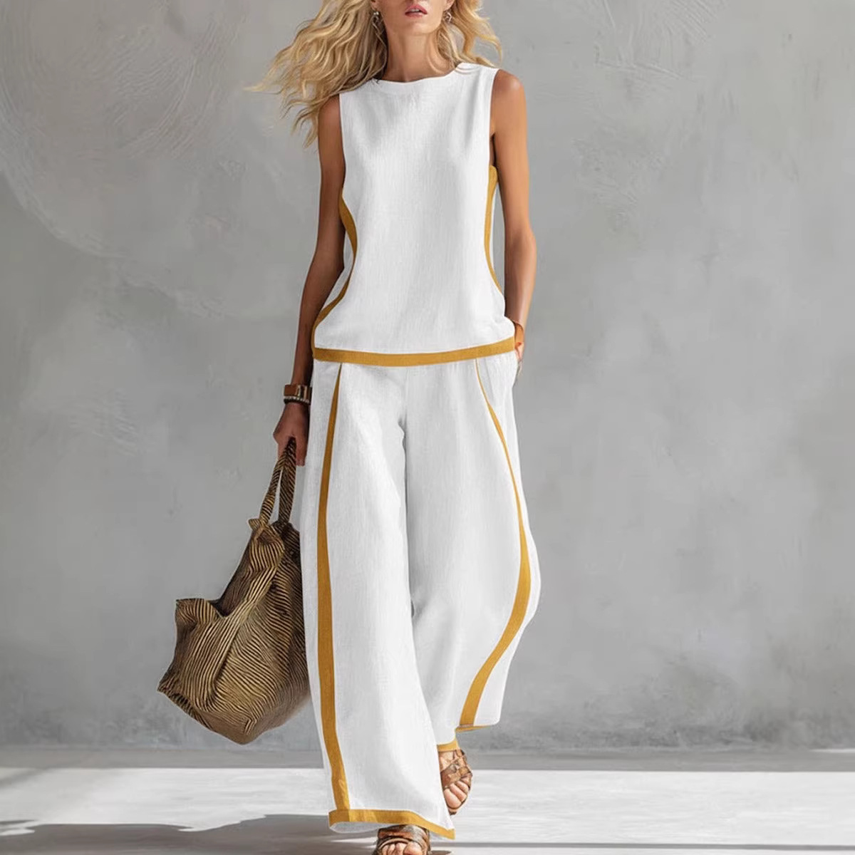 Women Linen 2 Piece Sets Color - Winter Clothing Sale review and price