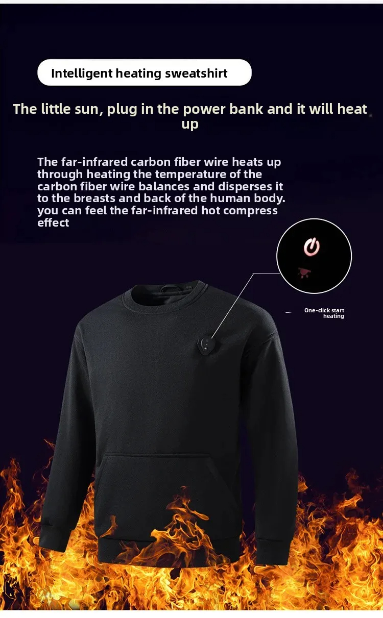 New USB Heated Hoodie, Men's F - Warm Winter Clothing review and price