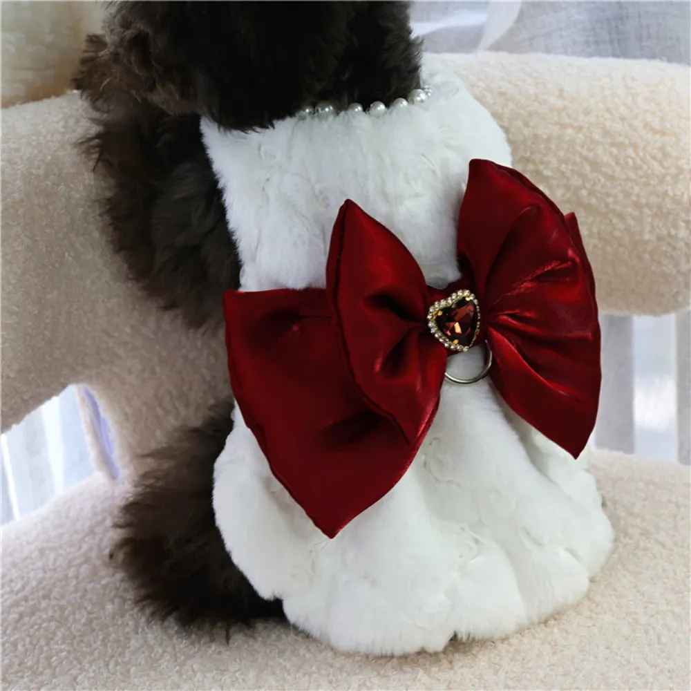Pet Rabbit Fur Dress Clothes C - Winter Clothing For Dogs review and price