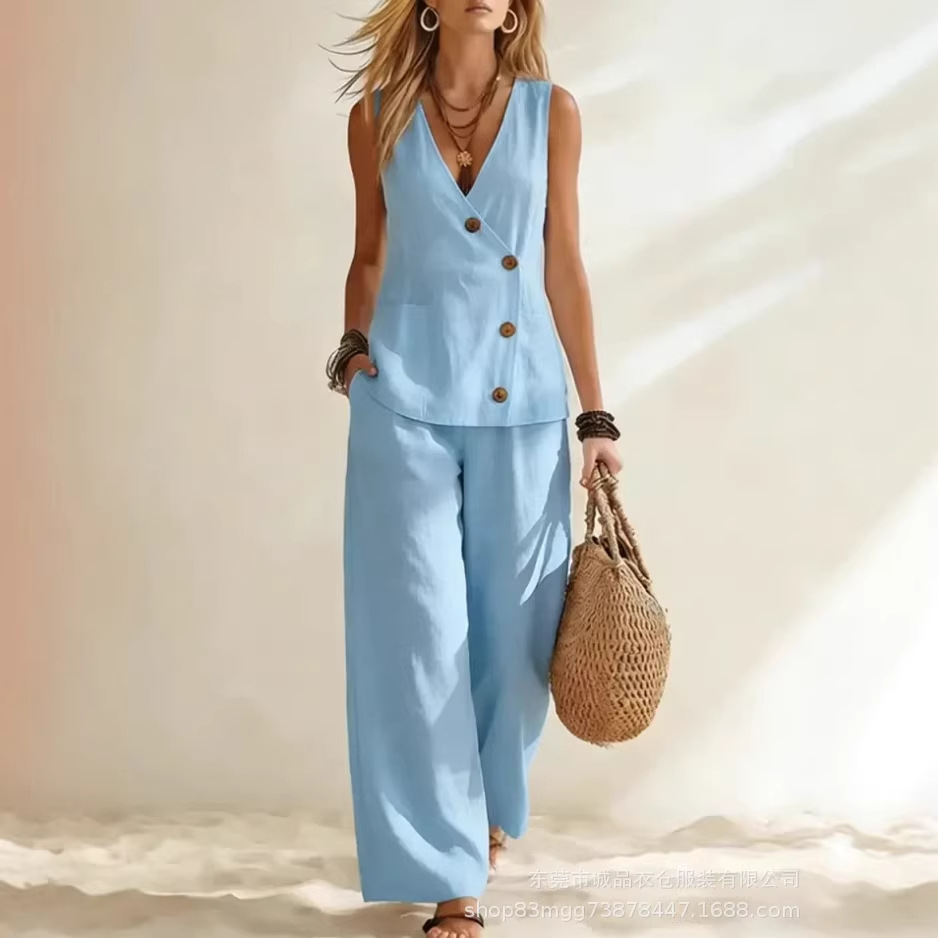 Fashion Deep V-neck Sleeveless - Winter Clothing Sale review and price