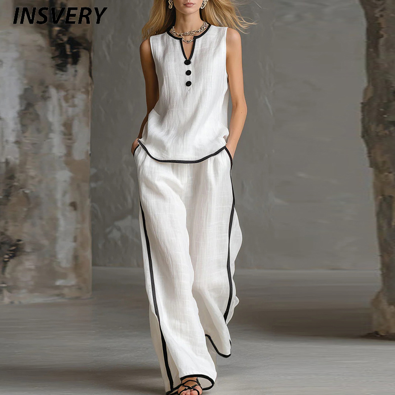 Summer Contrast 2 Piece Sets W - Winter Clothing Sale review and price