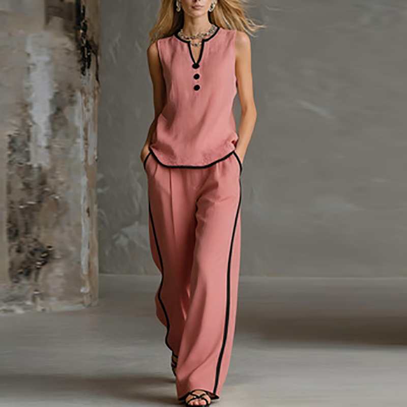 Summer Contrast 2 Piece Sets W - Winter Clothing Sale review and price