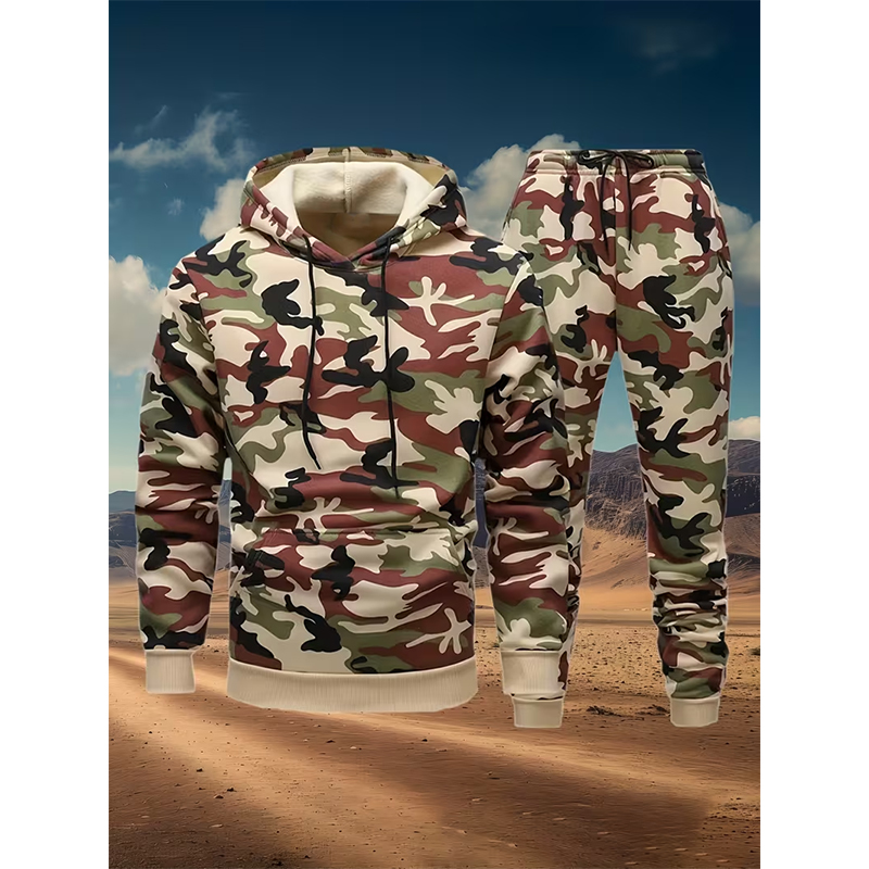 Autumn Camouflage 3D Print Hoo - Winter Clothing For Men review and price