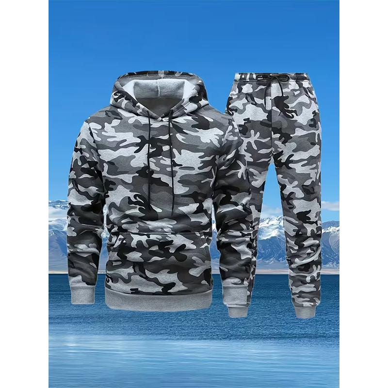 Autumn Camouflage 3D Print Hoo - Winter Clothing For Men review and price