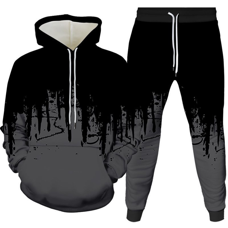 Ink Painting 3D Printed Hoodie - Winter Clothing For Men review and price