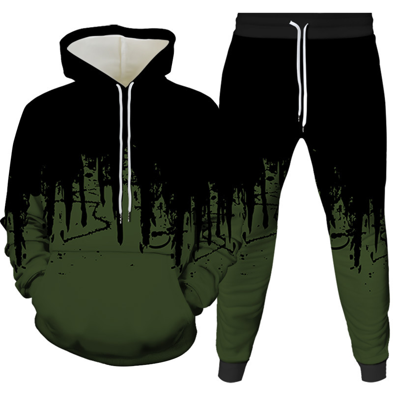 Ink Painting 3D Printed Hoodie - Winter Clothing For Men review and price